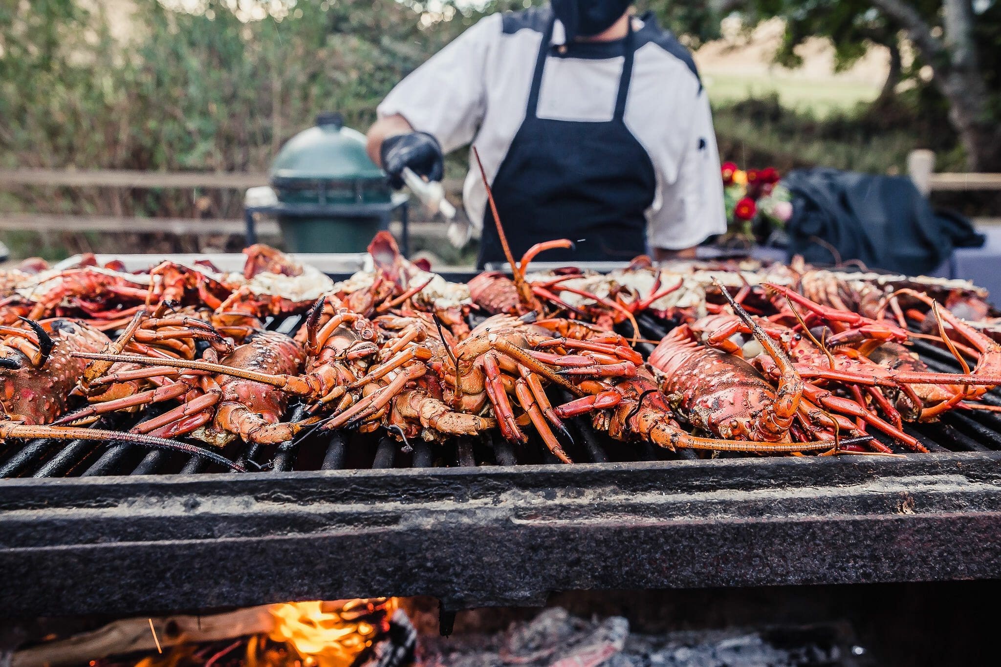 lobster on a grill