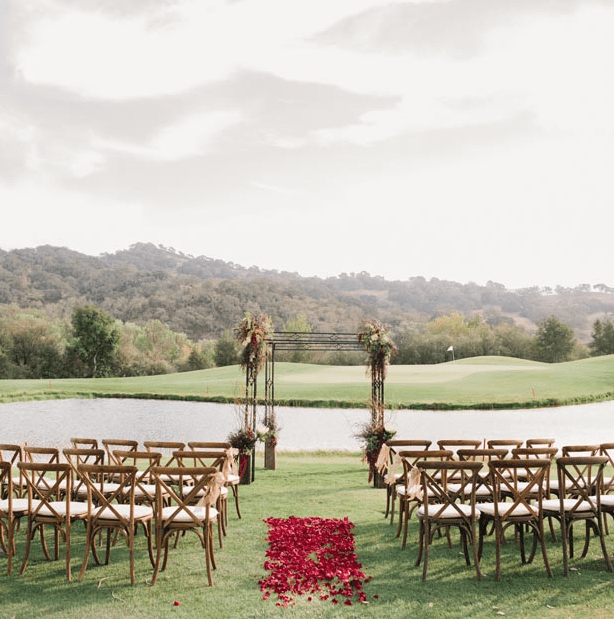 Alisal ranch river course ceremony