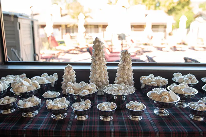 table full of meringue from Nathan Turner
