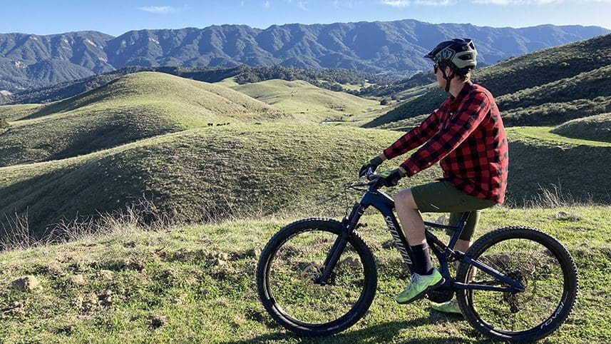 Stephen Richmond on Mountain Bike